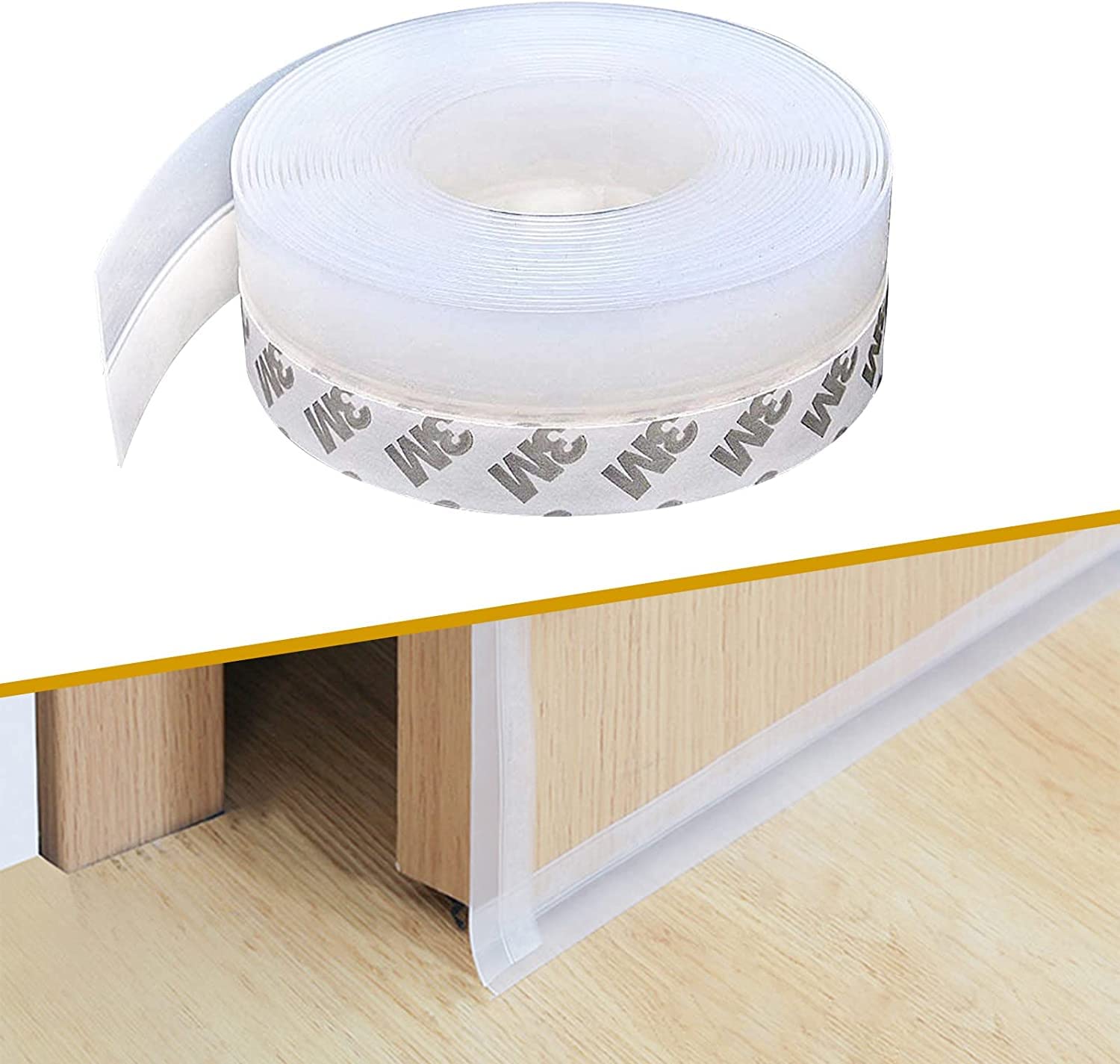 Calyrex Door Seal Strip, Door and Window Strip, Transparent Door and Window Bottom Stripping for Waterproof, Windproof, Dust Proof, Weatherproof, Soundproof, Insects Proof(45mm*3m) (B0BWF9NWK9) Amazon Price History, Amazon Price Tracker