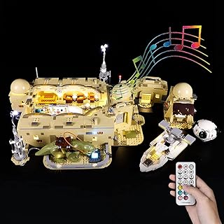 Kyglaring Led Lighting Kit for Mos Eisley Cantina -Light Sets Compatible with Lego 75290 Building Set- Not Include The Lego Set (RC Sound Version)