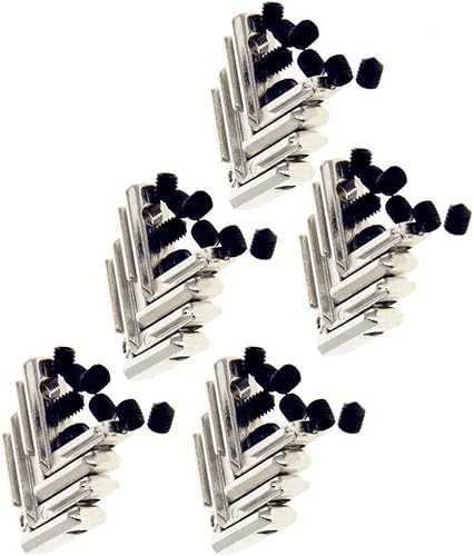 20 soportes de articulación, conector de ángulo interno de aleación de zinc, soportes de junta interior en forma de L, conectores de esquina