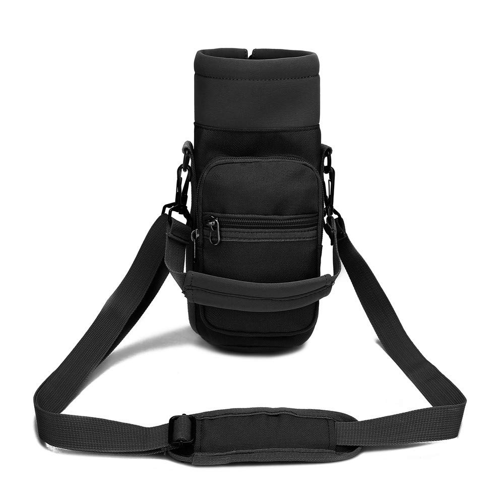 ABENAKI Tactical Molle Water Bottle Pouch Multi-Purpose Hydration Waist Carrier Bag with Detachable Shoulder Strap