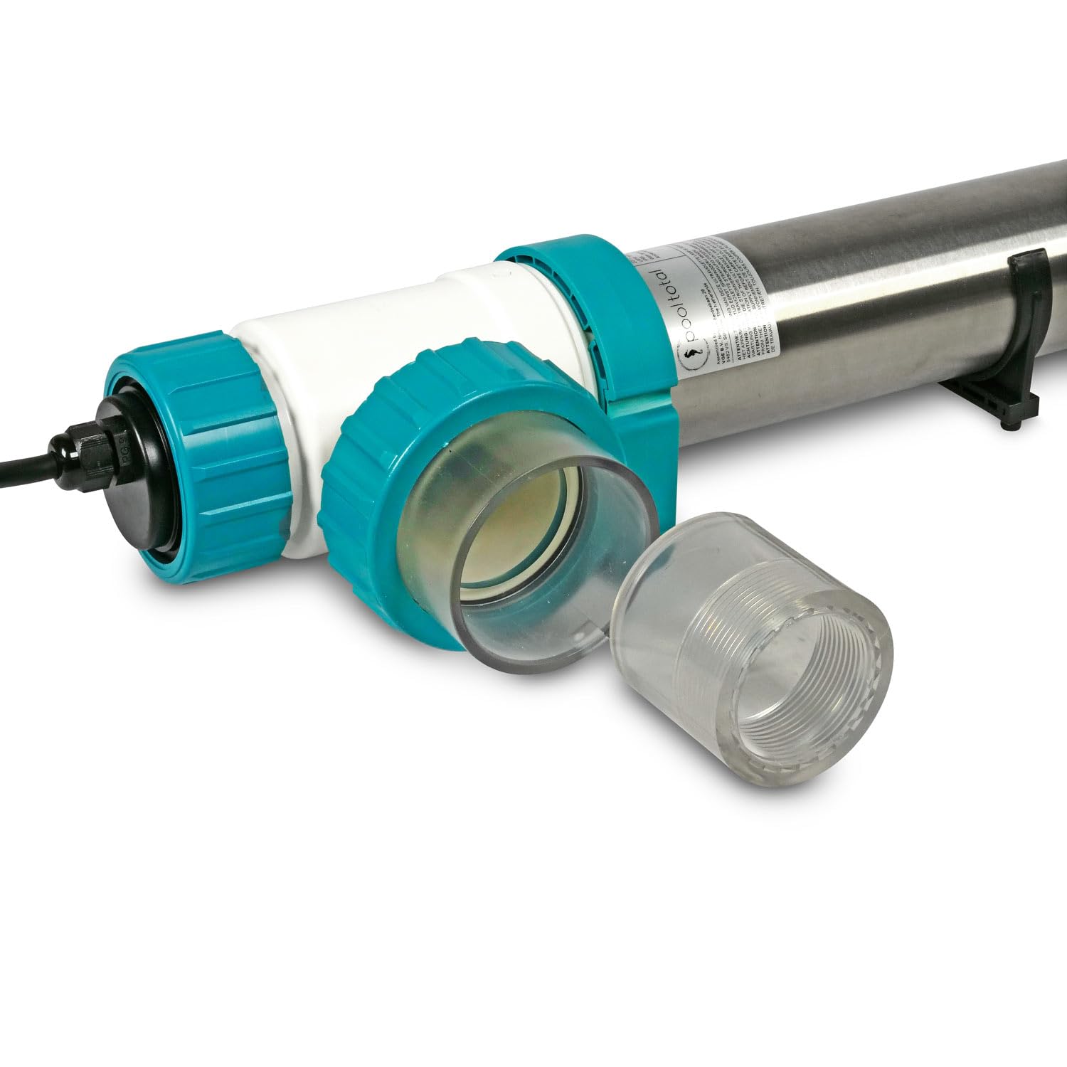 Premium UVC Klärer Wasserklärer mit UV Lampe Teichklärer Entkeimungsgerät für Schwimmbecken und Pool Vorklärgerät Effizient Umweltfreundlich Sauber Klares Wasser (75W Duplex (Salzwasser))