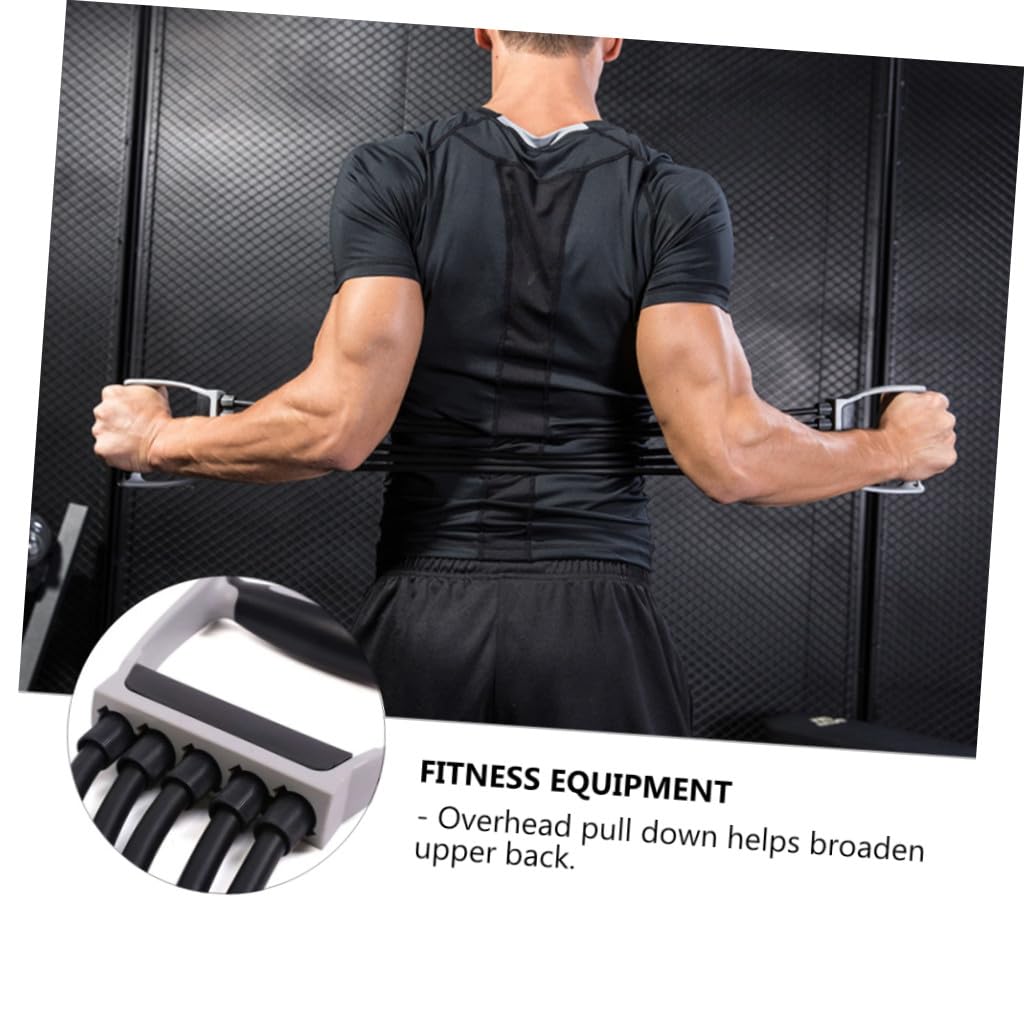 Toyvian Expansor de Brazo Ajustable 150Lb Cuerda Elástica de Látex y Plástico PP para Entrenamiento de Pecho, Brazos y Parte Superior en Gimnasio y Hogar