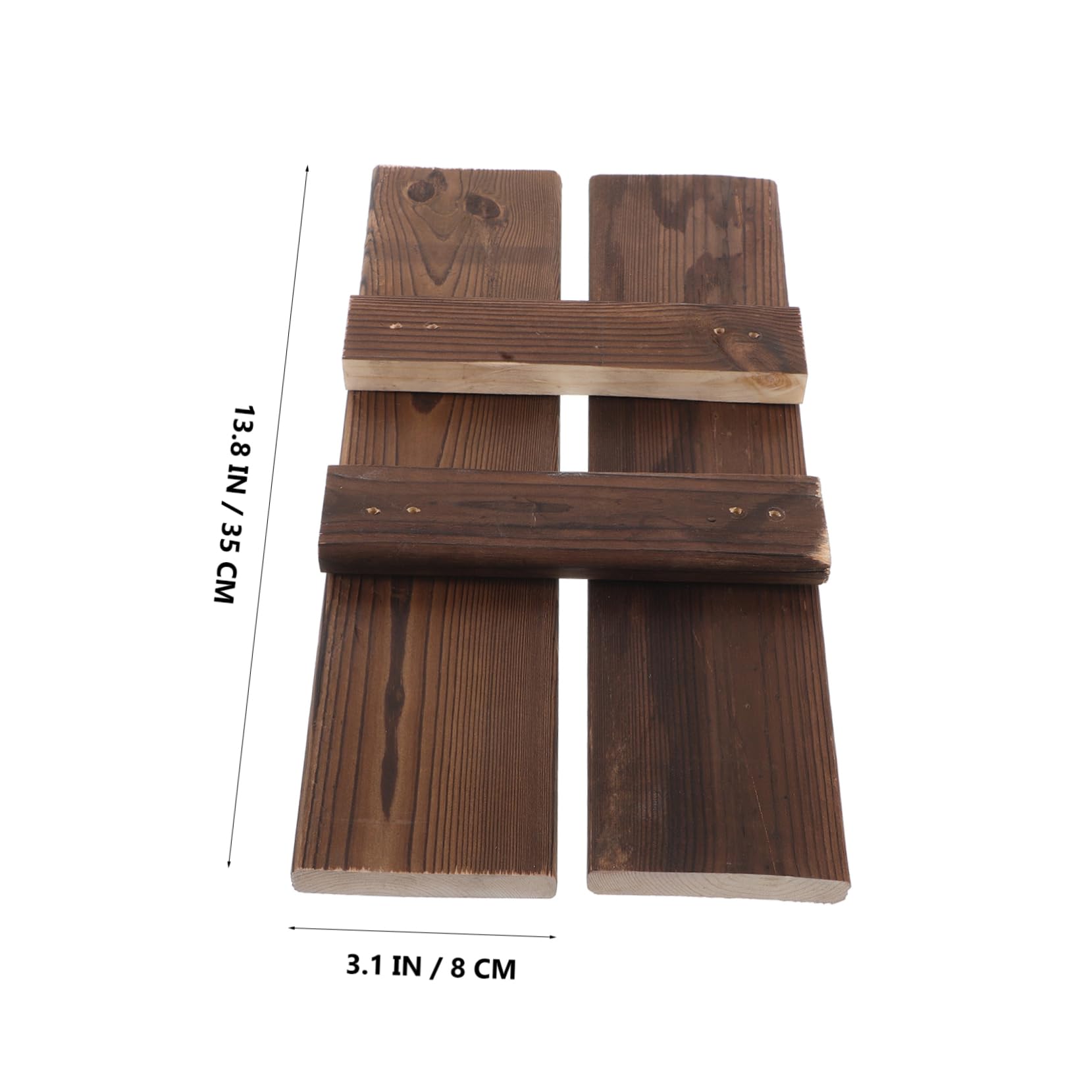 Healifty Unique Aquarium Decor 4pcs Wooden Tank Board Fish Bowl Accessory Goldfish Tank Ornament Water Feature