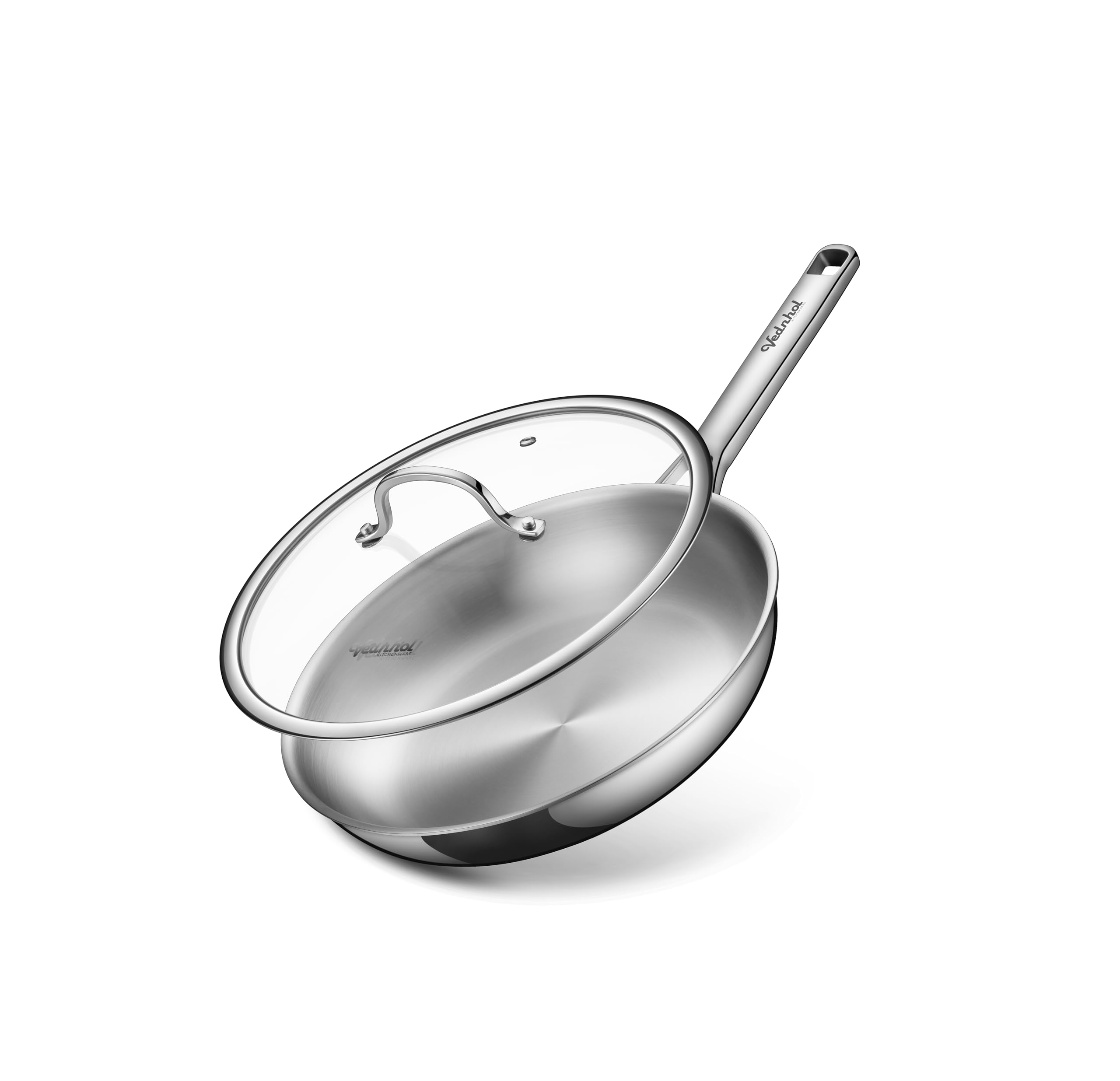 Titanium Pans for Cooking, 11 Inch Non-Toxic Frying Roaster with Lid | Titanium Hammered Pro skillet,PFAS/PFOA/PTFE Free Cookware, Dishwasher&amp;Oven Safe, Kitchen Induction Compatible