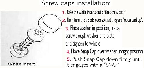 Miniatura 3 de Refuerzo Trasero de Placa de Matrícula de Acero Inoxidable (12 x 6 Pulgadas, Negro Mate)