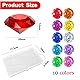 100 Stück Diamanten Kinder 20mm, Farbe Edelsteine für Kinder Groß Spiel, Acryl Diamonds Schmucksteine zum Basteln, Streudeko für Hochzeit Party Vasenfülle Tischdeko Piraten-Schatzsuche