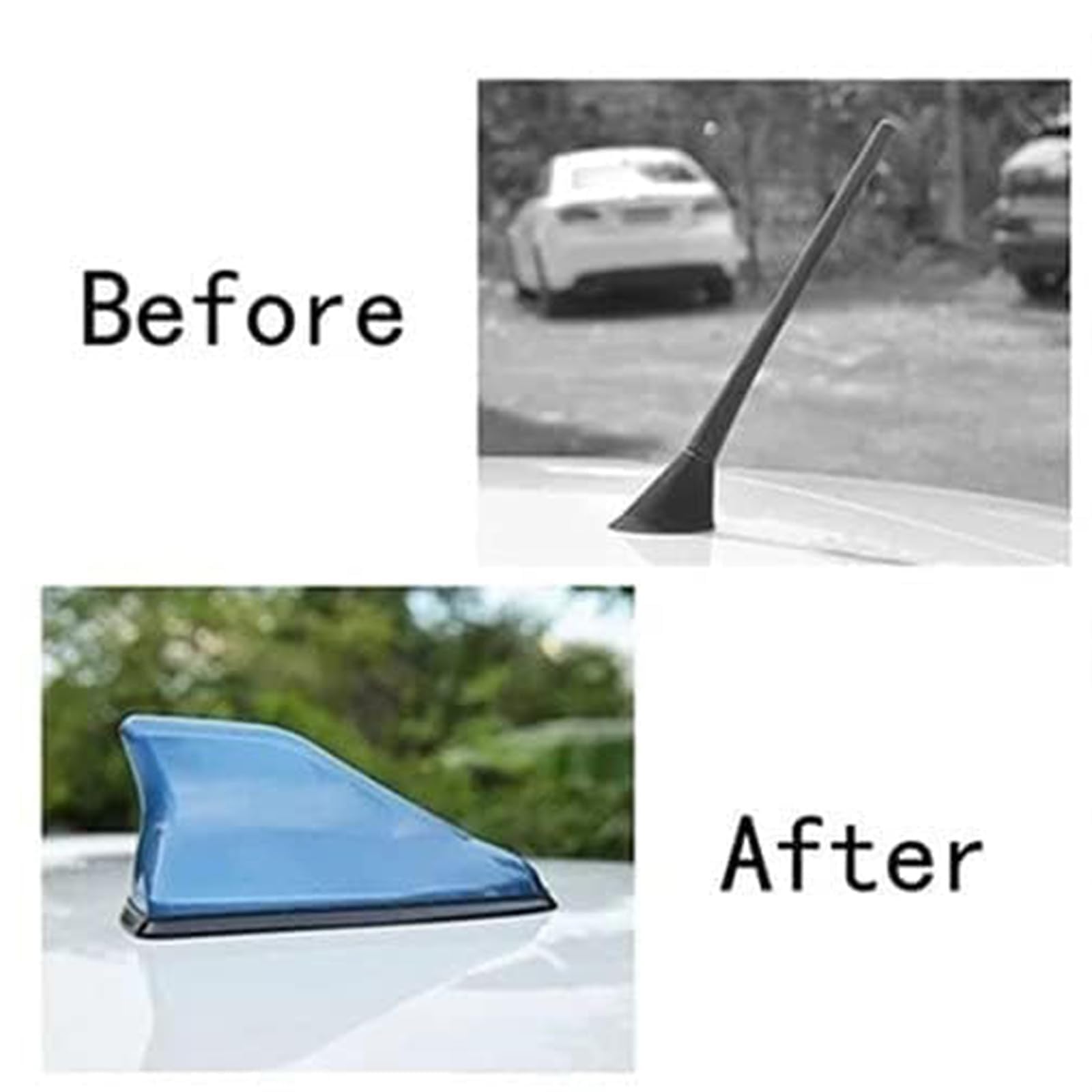 Antenna Auto Squalo Pinna,per Suzuki S Cross Scross 2014-2025 2026 Segnale Radio AM FM Potenziato Aerodinamica Base Adesiva ABS Ricambio Esterno Sportivo,B