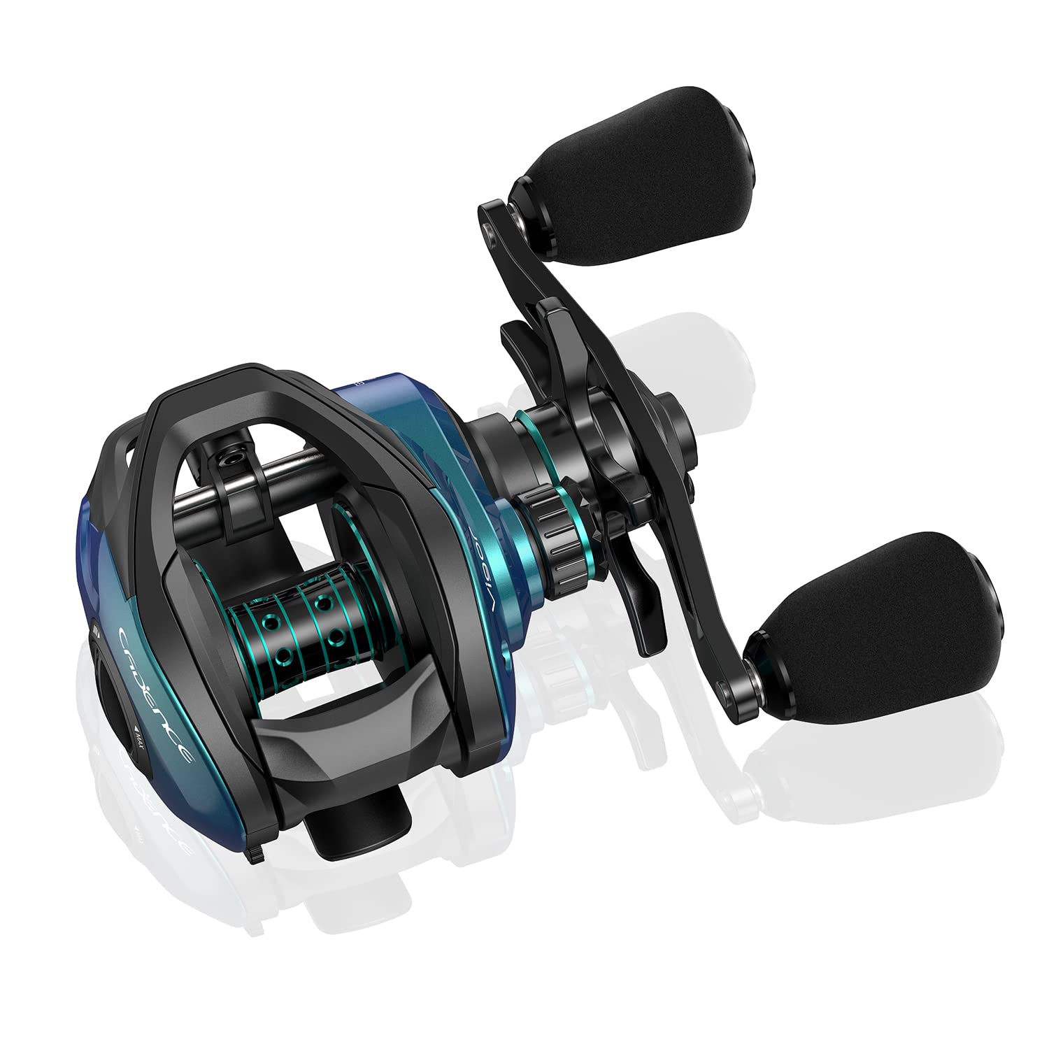 Cadence Vigor Baitcasting Reels - 9+1BB Super Smooth Baitcaster Reels with 20lbs Carbon Fiber Drag, 6.7oz Ultralight Fishing Reels, Low Profile