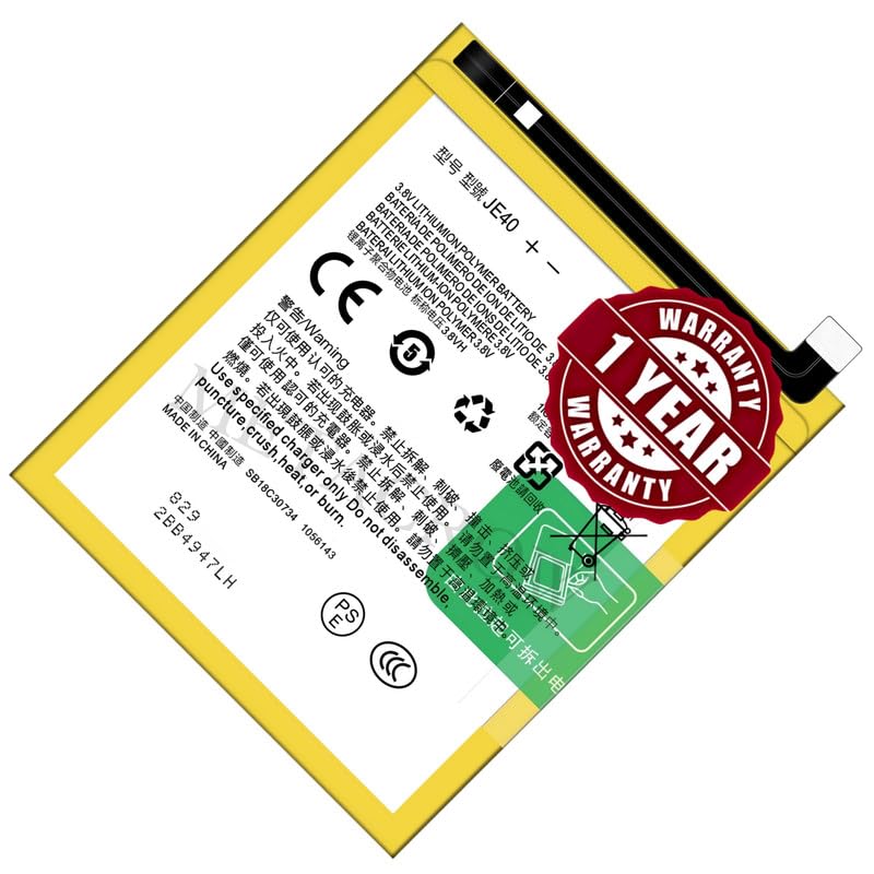 Image of Original JE40 Battery Compatible for Motorola G7 Play (XT1952-4, XT1952-5) | Motorola One (P30 Play) (Motorola P30 Play) (XT1941, XT1941-2, One) - (3000mAh) - 1 Year Warranty JK1