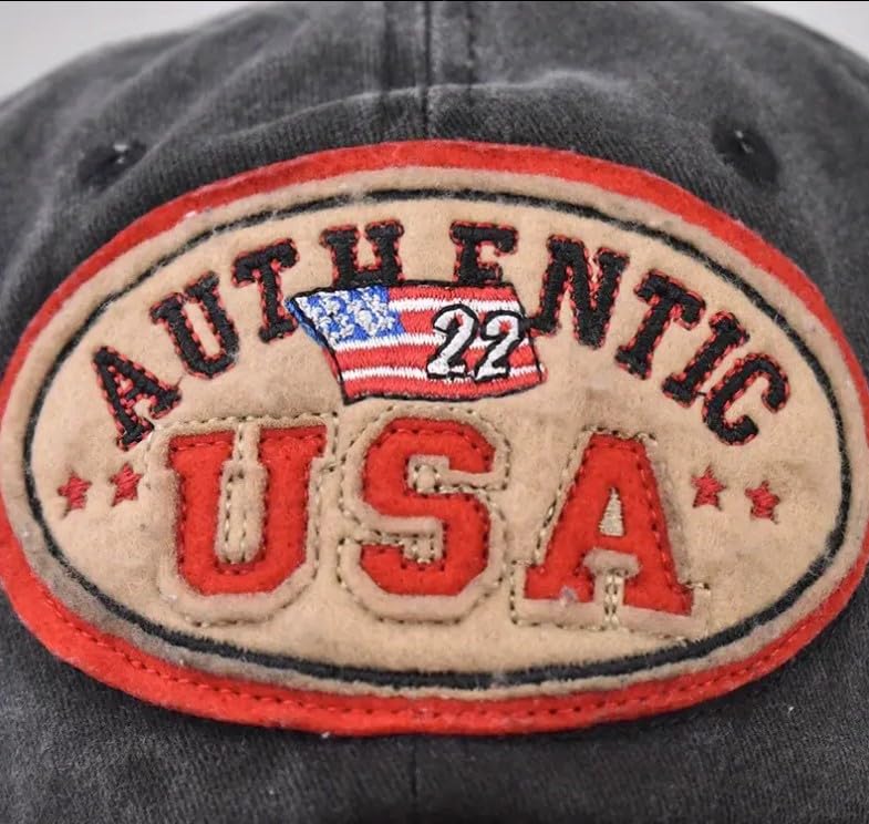 Image of Handcuffs Outdoor Travel Cap for Women Men USA Embroidered Sport Breathable Beach Baseball Cap