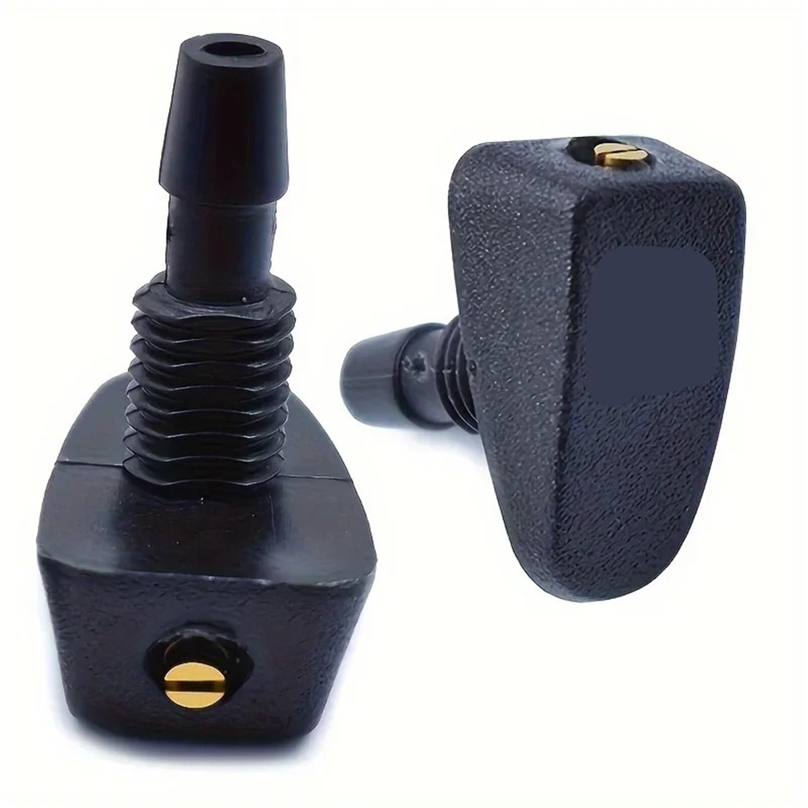 Windscreen Washer Jets 2 Pcs/Set Car Universal Front Windshield Wiper Nozzle Jet Sprayer Kits Sprinkler Water Fan Spout Cover Washer Outlet Adjustment