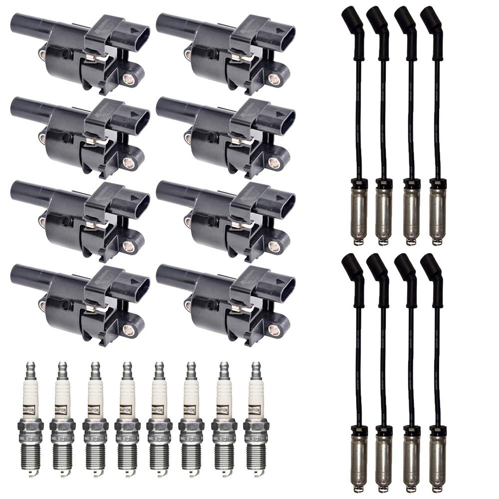 AD Auto Parts Ignition Coil Pack - 8 OEM BS-C1512 Ignition Coils + 8 3013  Spark Plugs + 8 Herlux WGM48 Spark Plug Wires with Heat Shield : Amazon.in:  Car u0026 Motorbike