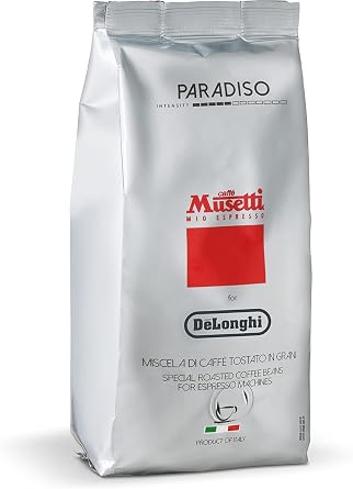 Musetti for De'Longhi デロンギ Coffee Beans Paradiso MB250-PR Musetti Whole Beans 250g Arabica 80% Robusta 20% Fruity Italian Made