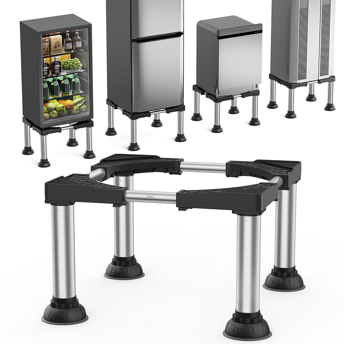 Amazon.co.jp: Kokorona 洗濯機 台 冷蔵庫置き台 かさ上げ28-31cm 4足 高度調節 耐荷重約150kg 縦横41～63cm  ドラム式洗濯機 台 かさ上げ 高さ調節 減音防振 洗濯機 冷蔵庫 置き台 伸縮式 調節簡単 : 大型家電 調節可能な冷蔵庫スタンド 高さ10-14cm  洗濯機と乾燥機用台座 ... 冷蔵庫置き台 高度調節 ステインレス製 耐荷重約300kg 伸縮式 幅奥行 50～67cm 昇降可能置き台 かさ上げ 高さ調節 減音