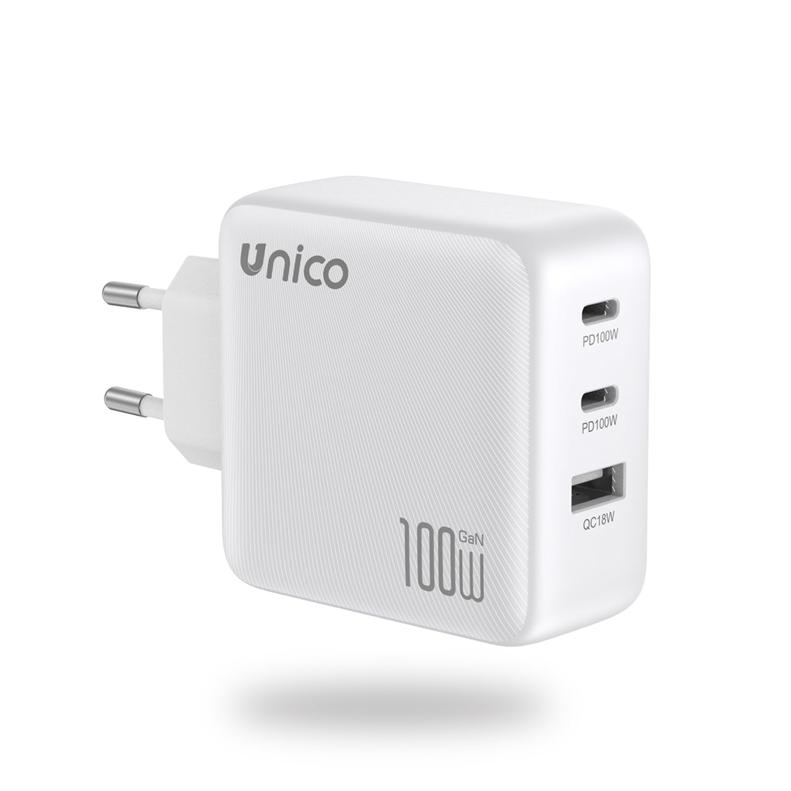 UNICO Cargador USB C 100 W, Carga Rápida Multidispositivo con 3 Puertos, Compatible con Samsung Galaxy S25/S24/S23,iPhone 17 Pro MAX Air/16/15/14/13, MacBook Pro/Air, iPad y Steam Deck