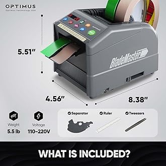 BladeMaster PRO Automatic Ribbon Cutting Machine │ Smart Auto Tape Dispenser Ribbon │ 2024 Upgraded Commercial Grade Intelligent Auto Tape Cutter USA (BladeMaster PRO (Gray))