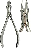 Vista 3 de Alicates de ortodoncia de ortodoncia alemana de alta calidad de 3 puntas Alicates de doblado de alambre dental Priple Beak Lab