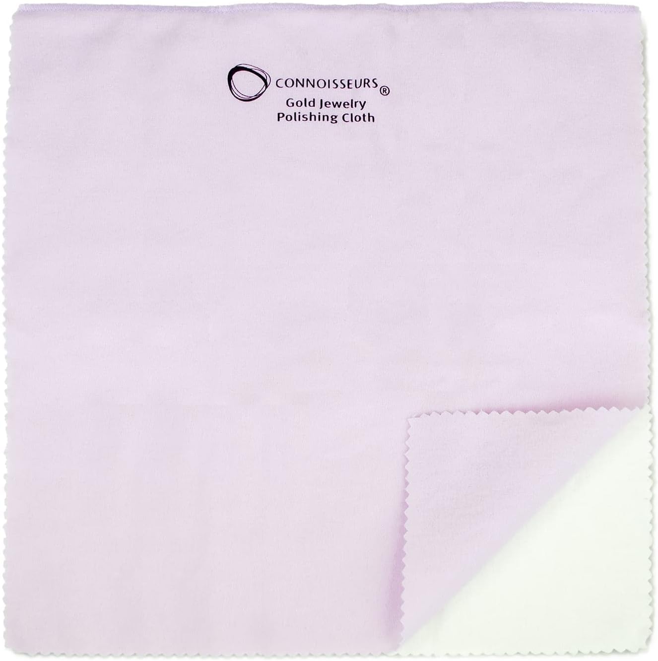 CONNOISSEURS Premium Edition Extra Large Polishing Cloth for Gold Jewelry - Ultrasoft Fabric with Anti-Tarnish Formula - 14x14 Inches