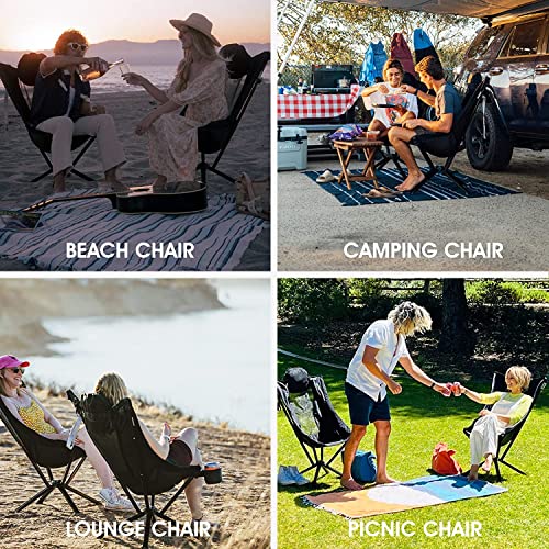 CLIQ Portable Chair - Lightweight Folding Chair for Camping - Supports 300 Lbs - Perfect for Outdoor Adventures