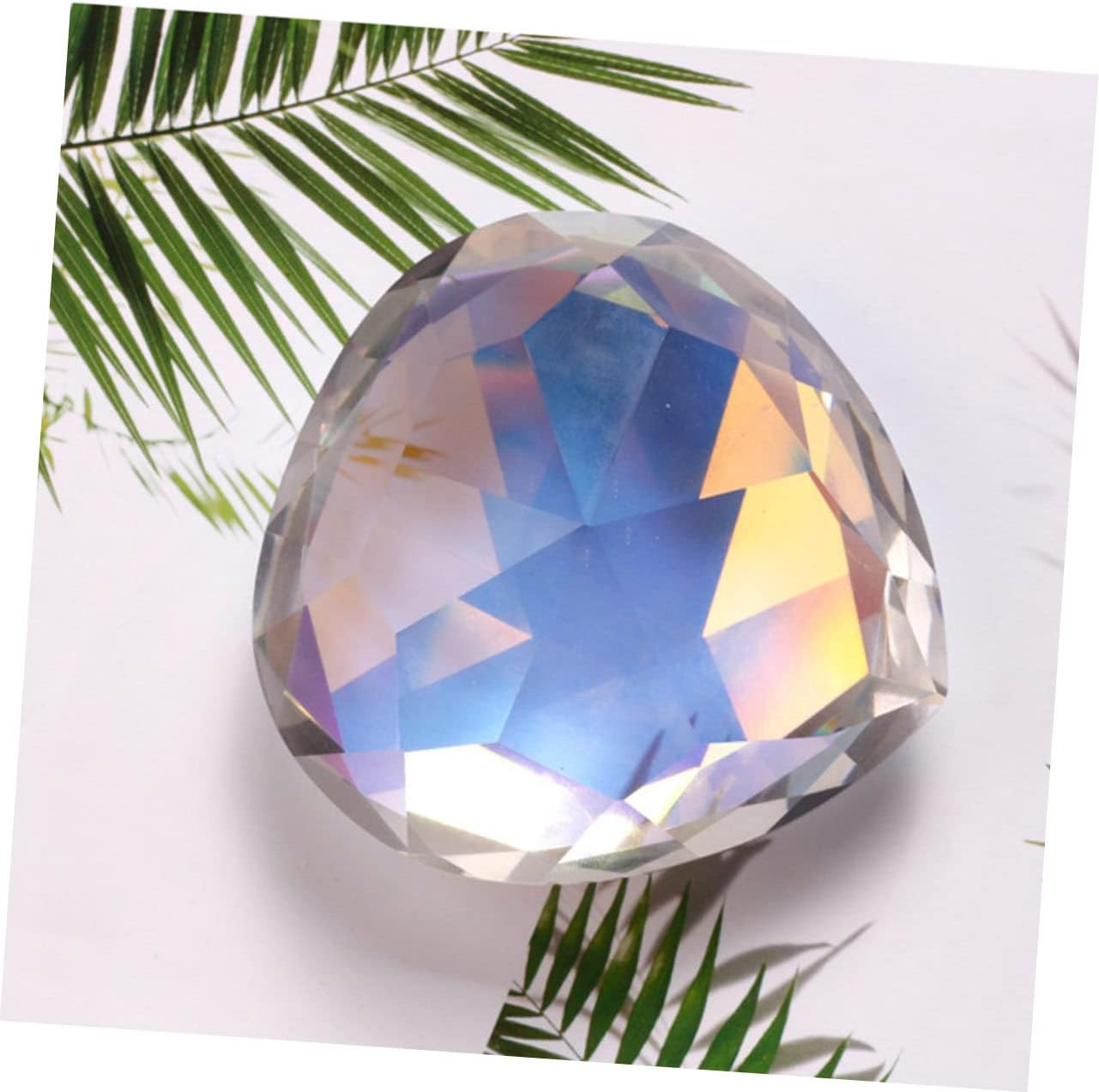 WOONEKY Decorative Heart-Shaped Crystal Diamond Nail Art Photo Prop for Girls Lightweight and Durable Hand Model Adorn for Stunning Photography and Nail Designs