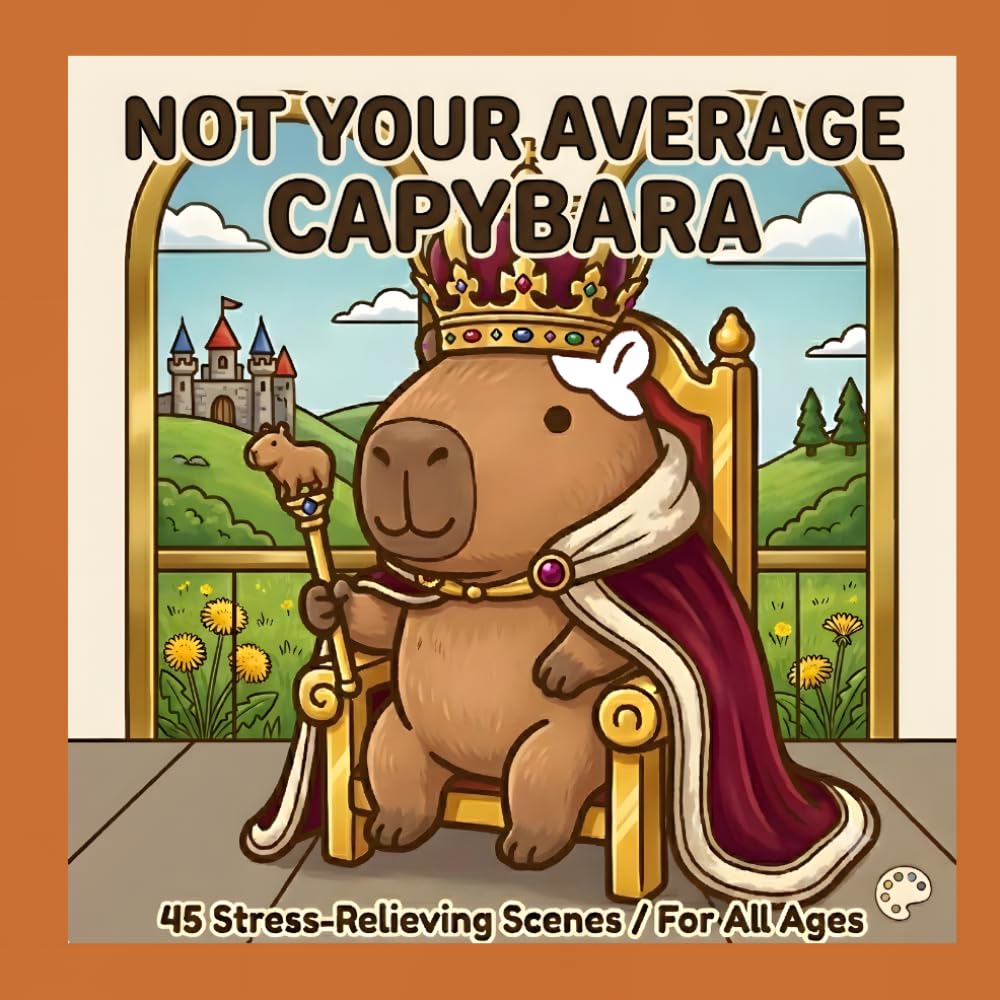 NOT YOUR AVERAGE CAPYBARA: 45 Stress-Relieving Scenes / For All Ages