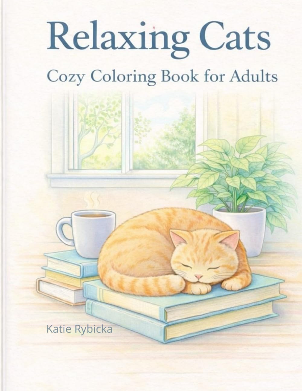 Relaxing Cats: Cozy Coloring Book for Adults