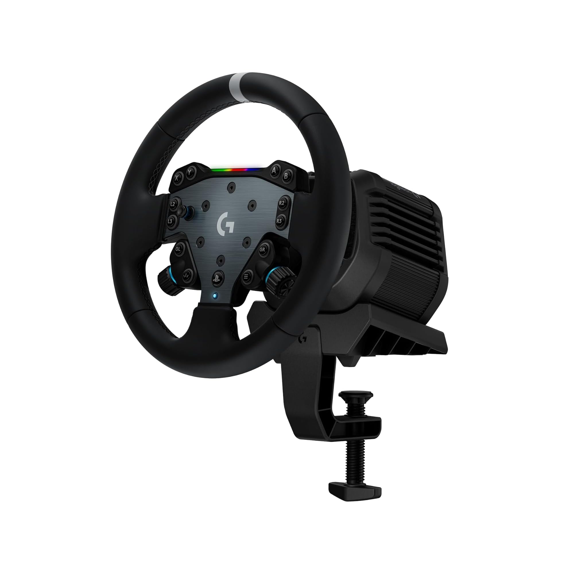 Logitech G RS50 System Sim-Racing-Lenkrad für PS5/PS4/PC, schwarz | 3-teiliges Setup, RS50-Radbasis, 8 Nm Direktantrieb, RS Wheel Hub, 13 Tasten, RS-Rundrad, 28 cm, PC-Lenkrad und Pedale