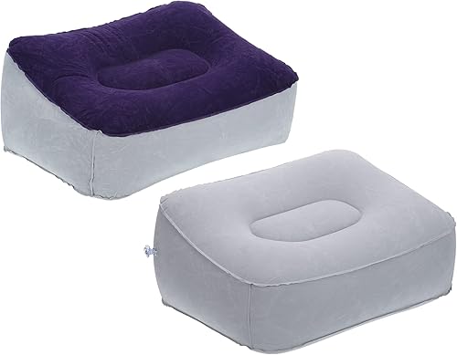 PATIKIL Almohada de descanso de pies de viaje, paquete de 2 cojines inflables para descanso de pies, almohada de descanso de piernas para avión, disponible en Yaxa Mexico