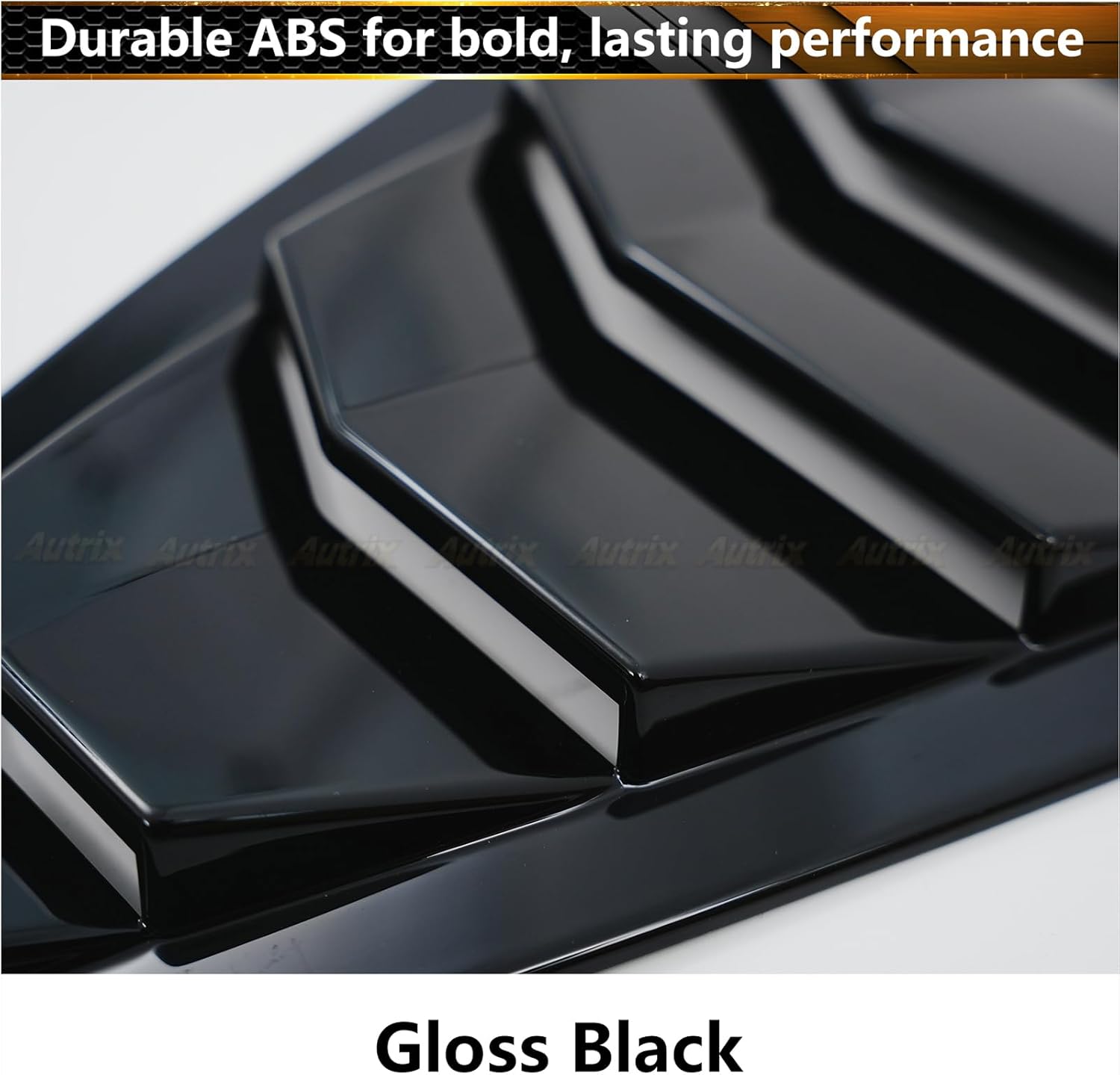 Rear Side Window Louvers Cover for 2020-2026 Tesla Model Y & Model Y Juniper, Window Louver Air Vent Scoop Shades Shutter Cover Sport Style Exterior Accessories Gloss Black