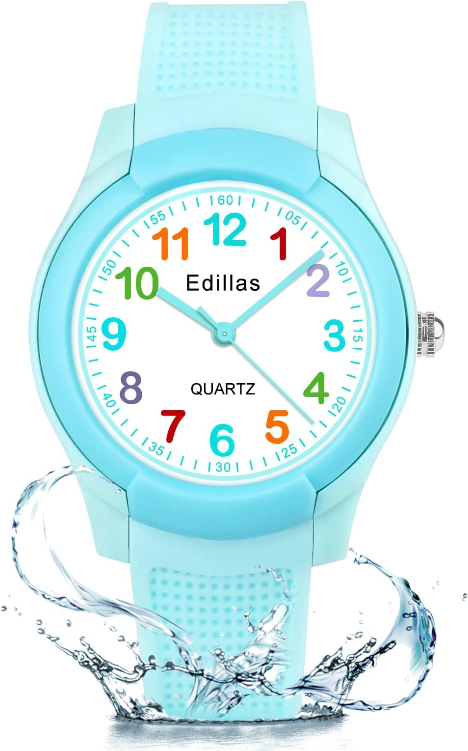 Kids Teens Watch Analog Girls Boys, Waterproof Stylish Watch for Children,Students with Soft Silicone Strap for Kids Teens 4-16 Years Old