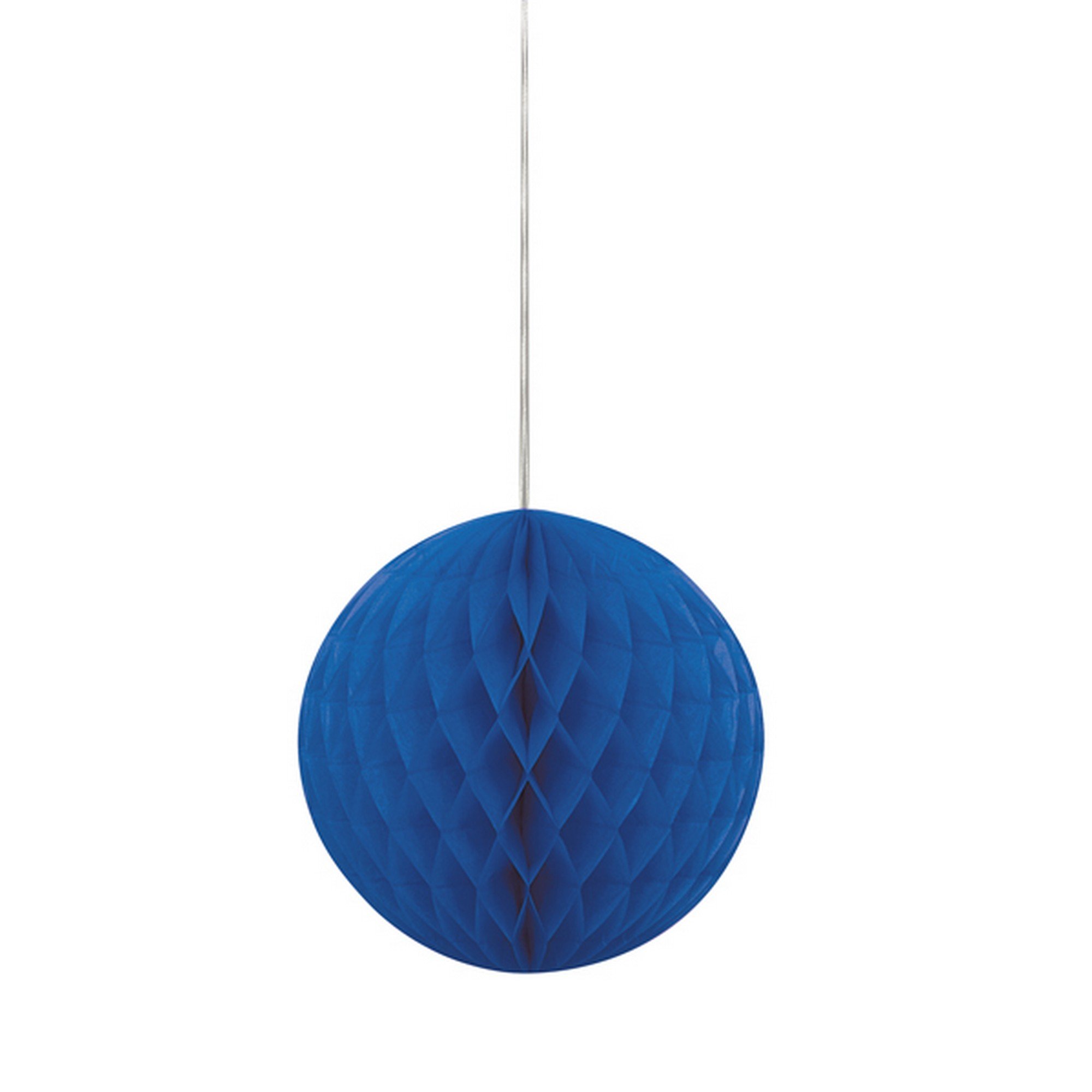 Unique Party Round Paper Lantern (10 Inch) (Royal Blue)