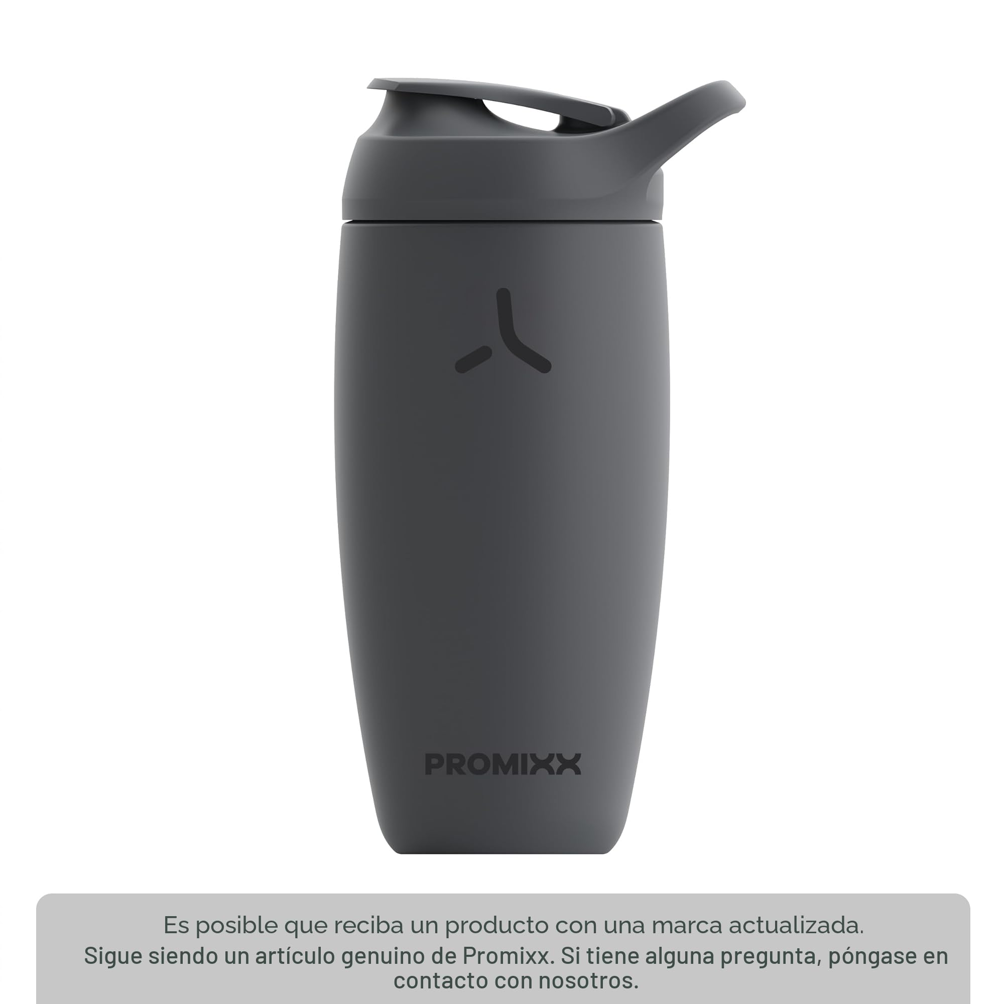Promixx Botella mezcladora Pursuit, nueva edición - botella de agua de acero inoxidable aislada y vaso para licuadora, sin BPA, 550 ml, Gris grafito