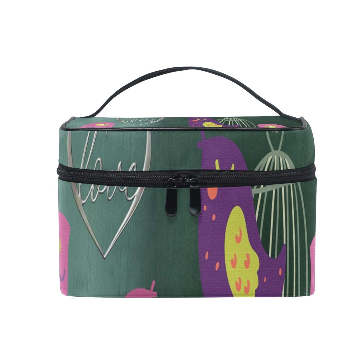 Travel Cosmetic Bag Valentine's Day Bird Love Pendant Toiletry Makeup Bag Pouch Tote Case Organizer Storage For Women Girls