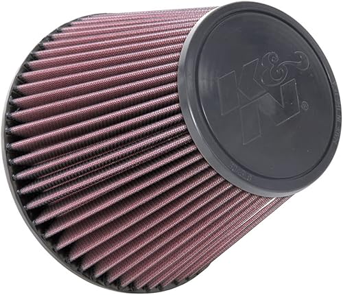 K&N Filtro de aire universal con abrazadera Alto rendimiento, Premium, lavable, Filtro de repuesto Diámetro de la brida 6.0 pulgadas, Altura del