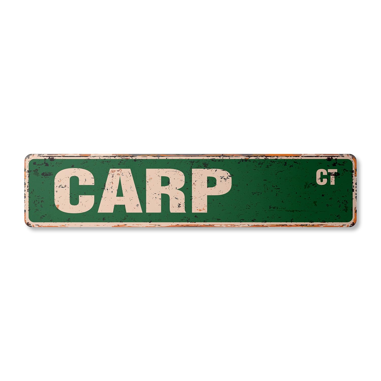 Yaasimoule Metal Carp Vintage Street Sign Plastic Freshwater Fishing Fisherman Fish Pond