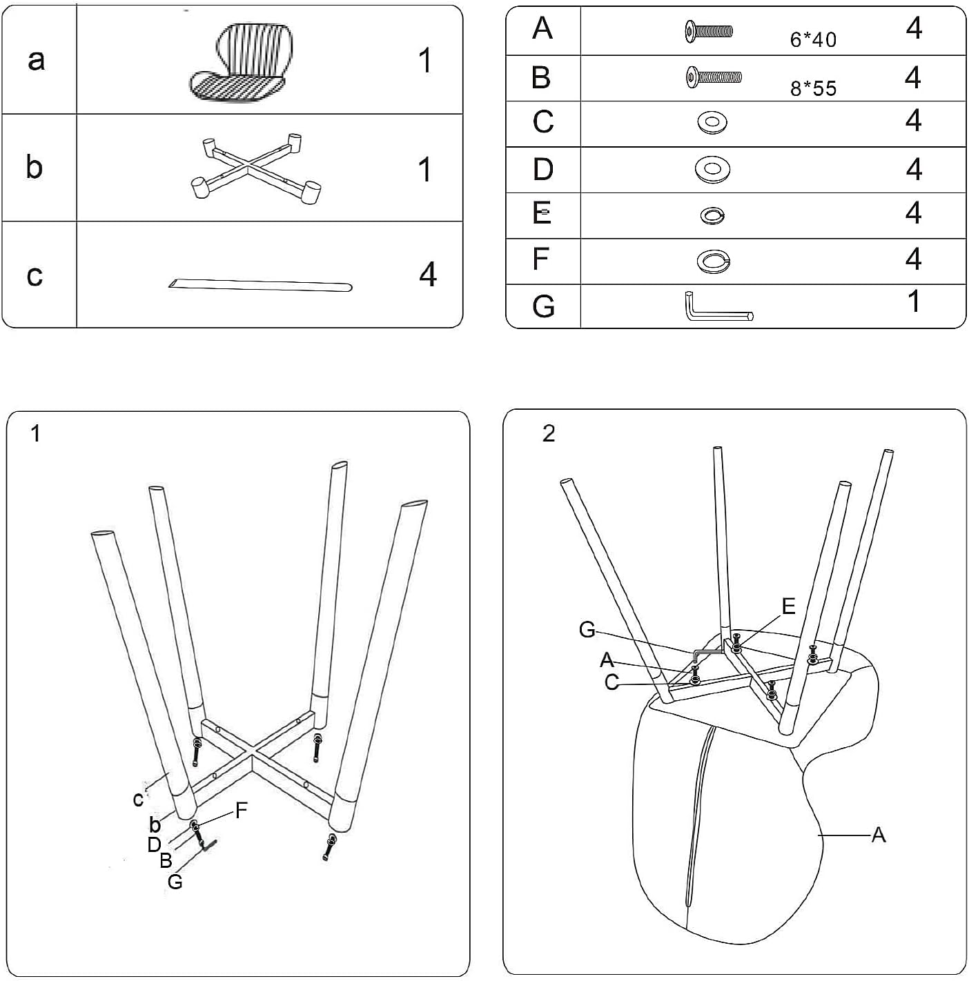 CangLong Mid Century Modern Dining Chairs Set of 2, Upholstered Kitchen Dining Room Chairs, Velvet Comfortable Dining Chair with Metal Legs, for Kitchen, Dining, Living Room, Yellowish Brown