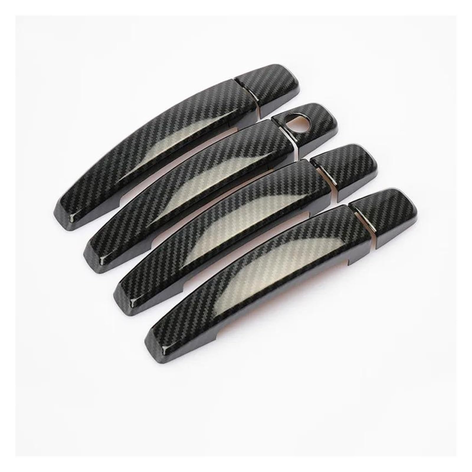 MTVTFECEWG Car Door Handle Cover Trim for Chevrolet for Cruze 2008-2013 for Captiva 2006-2013 for Camaro 2010-2015 for Spark 2009-2011 (Carbon Fiber Texture)