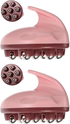 2 unids Roller Ball Massager Pro Tools Herramientas de masaje de hongos de mano Masajeador corporal Pies de hombro Masajeador manual de piernas