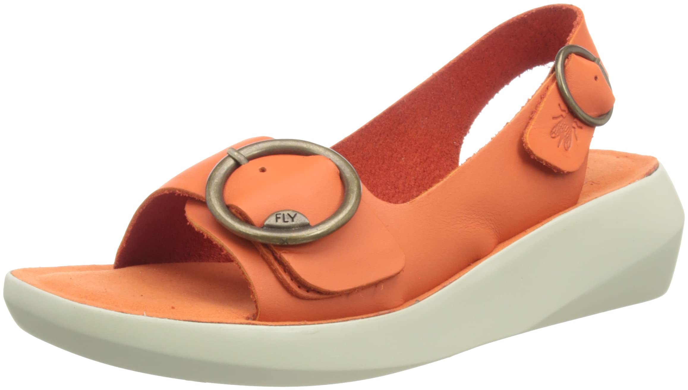 Fly London Women's Sandal, Coral, 3 UK