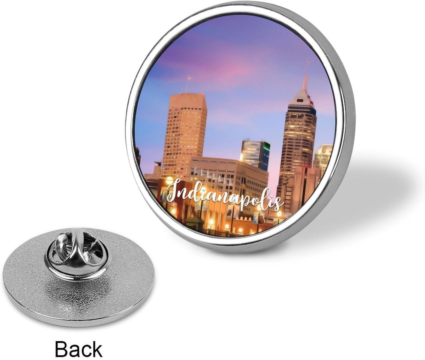 Pins Bulk Set Enamel Pins Indianapolis Pins For Backpacks Visitor Scene Custom Buttons Skyscrapers New City Enamel Pins Funny Hometown City Scenery Lapel Pins Accessory For Women Girls Gift