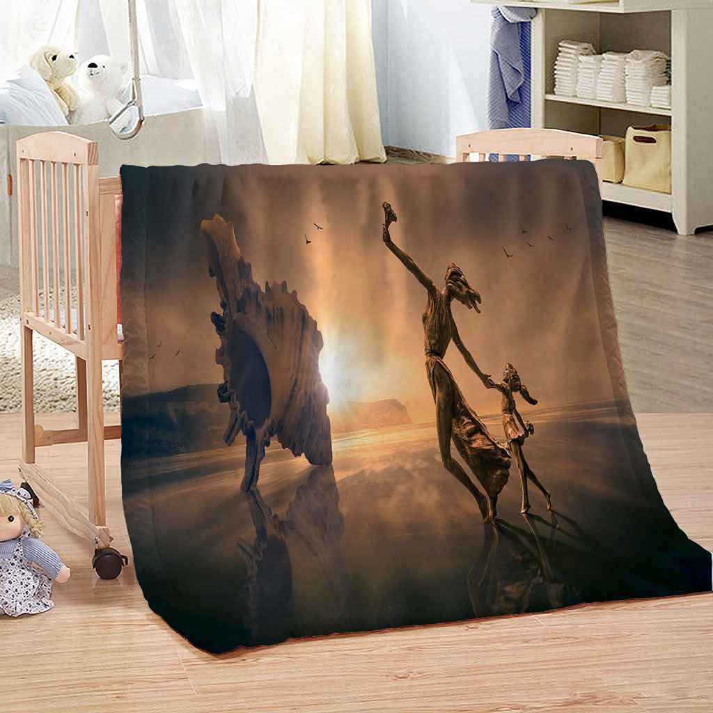 Couverture flanelle 130x150cm pour apaiser le sommeil des enfants et adultes