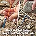 TITO Titanium 6Pcs Hook Tent Stakes Ultralight 3mm x 165mm only 6.1G Tent Pegs Nail with Carrying Pouch for Camping, Hiking, Gardening and Canopy