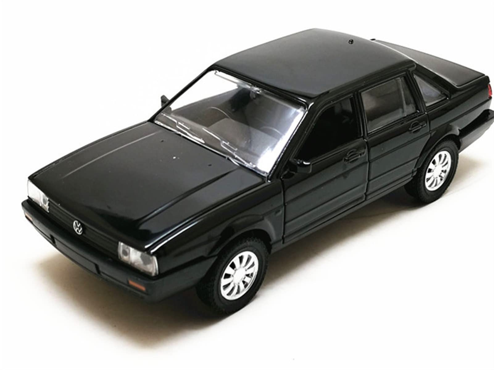 1/32 For Santana Alloy Car Model Die Cast Classic Luxury Car Pull Back Sound For Kids Gifts Toys (Color : Black)