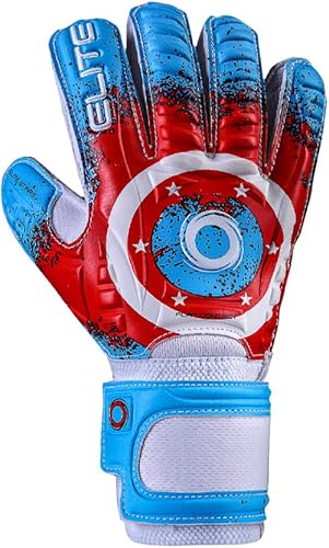 Miniatura 2 de Elite Sport 2020 Stars - Guantes de portero para jóvenes, color rojo, blanco y azul, 6