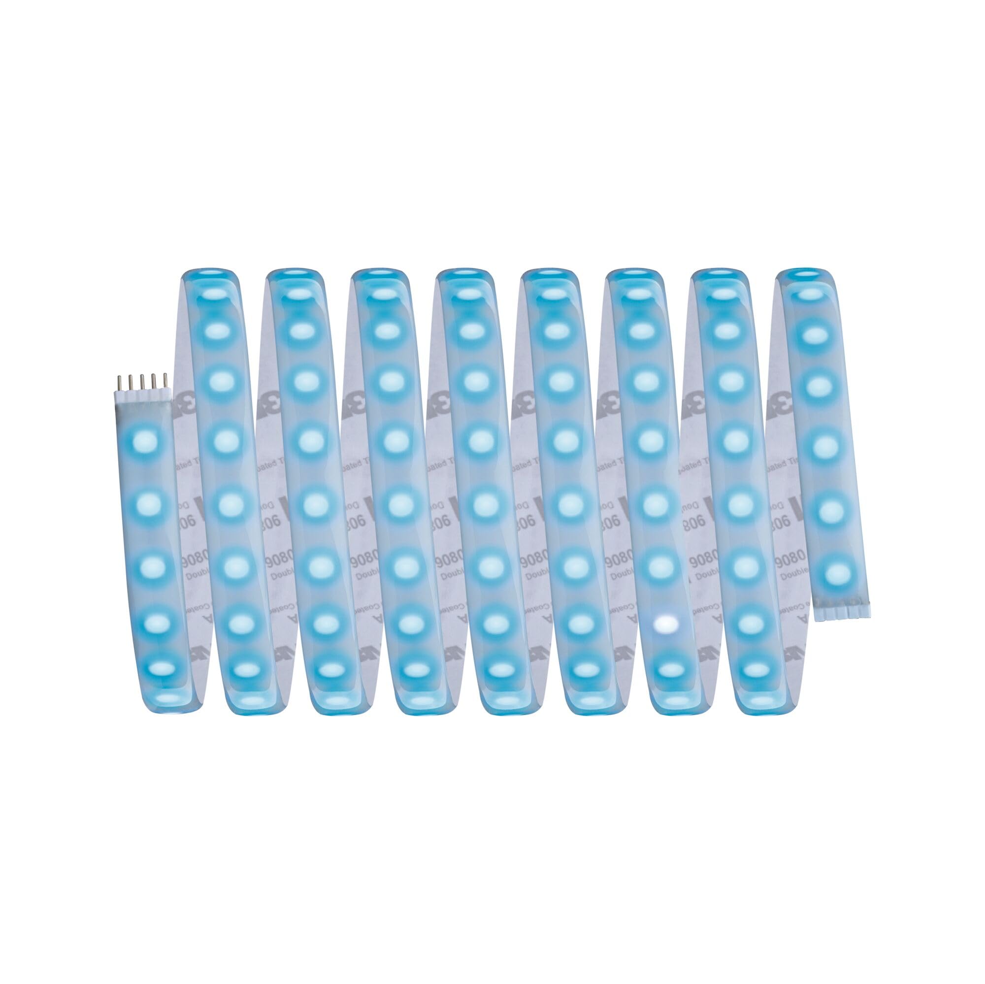 Paulmann 70529 MaxLED 1000 LED Strip RGBW Basisset IP44 33W 1000lm/m dimmbar 3m Silber Kunststoff 72LEDs/m 75VA