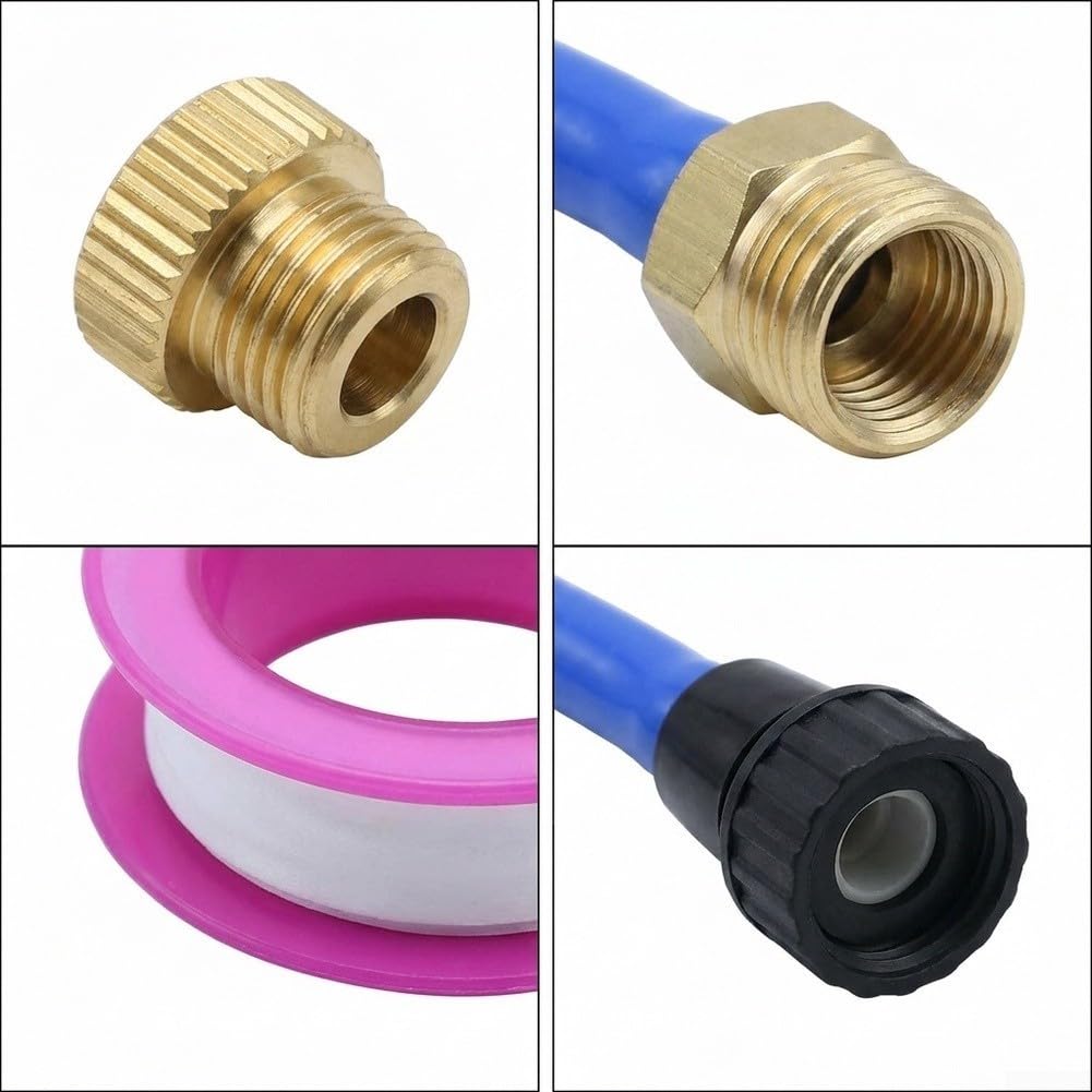 Rociador Agua Ergonómico Mango Antideslizante TPR(Green Threaded Type)