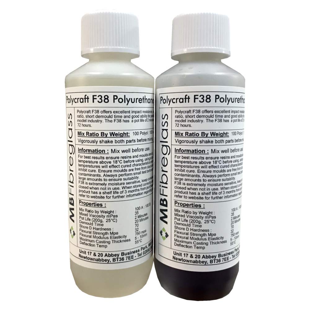 Polycraft ( Mb Fibreglass ) Polycraft F38 Fastcast Polyurethane Casting Resin - 500G Kit