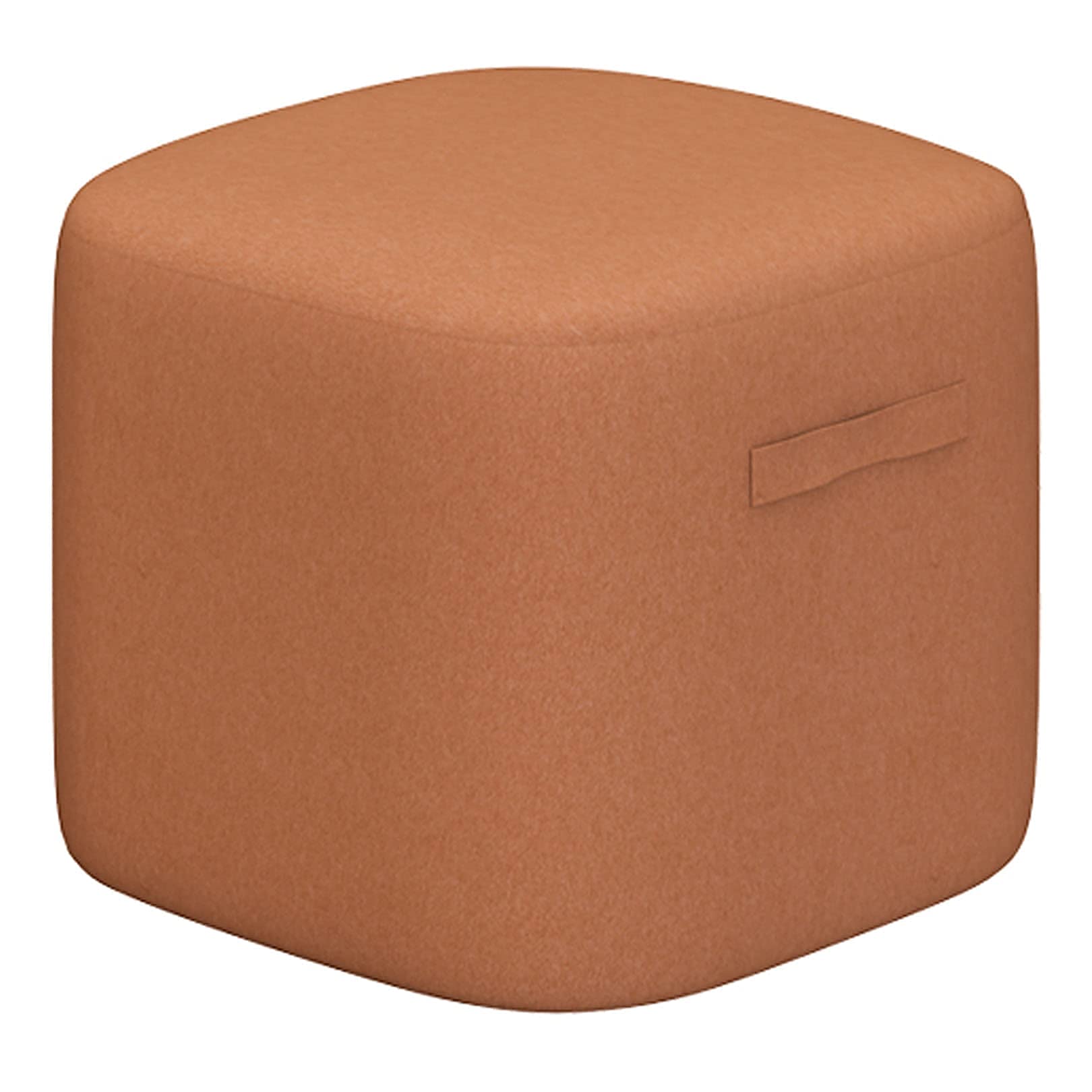 Coussin Doux Tabouret CHEWYNP Orange pour une Chambre Cocooning