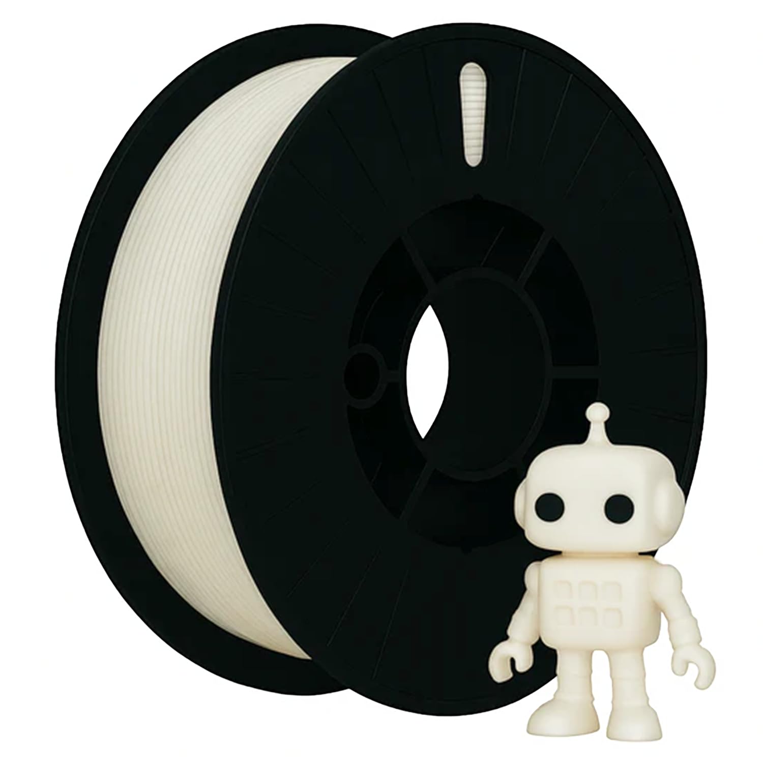 PLA PRO + 3D Printer Filament Roll, 750 GMS Net Weight, Great Flexibility, Eco-Friendly, High Rigidity, Biodegradable, Low Warping Output, 1.75mm Diameter, Ideal for DIY Makers (Pearl White)-image-9