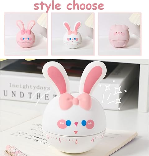 Miniatura 5 de Temporizador de cocina de vaso, mecánico de 60 minutos, no requiere baterías (cerda)